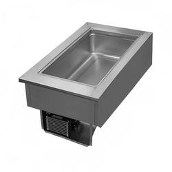 Delfield 8118-EFP 26" Drop-In Refrigerator w/ 1 Pan Capacity - Cold Wall Cooled, 115v, Stainless Steel