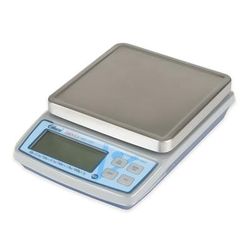 Edlund BRV-160 Bravo! 10 lb Square Digital Scale w/ Removable Platform - 5 1/8" x 5 1/8", Stainless, Stainless Steel