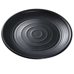 Yanco BP-1009 9" Round Melamine Plate, Black