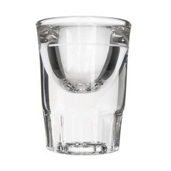 Libbey 5135/S0617 1 1/4 oz Fluted Whiskey Shot Glass with 1/2 oz Cap Line, 0.5 oz. Pour Line, Clear