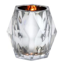 Sterno 80518 Sterling Candle Lamp - 3 3/4"D x 3 1/2"H, Metallic Silver, Case of 6