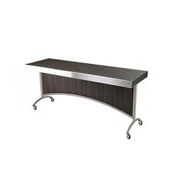 Forbes Industries 7013-6 Mobile Nesting Table w/ Laminate Top & Stainless Steel Frame - 75.5"L x 30"W x 36"H