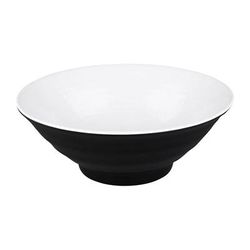 Elite Global Solutions D1008RR-BW Durango Formal 40 oz Round Melamine Serving Bowl, Black/White