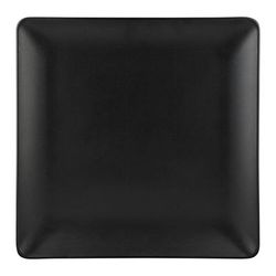 Elite Global Solutions ECO1010SQ-B Greenovations 10" Square Melamine Dinner Plate, Black, 10" x 1"