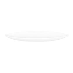 Elite Global Solutions M1441-NW 14" x 4 1/2" Oval Patriarch Platter - Melamine, White