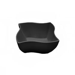 Elite Global Solutions M854-B Wave 96 oz Melamine Serving Bowl, Black