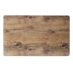 Steelite 68A351EL590 21" x 12 3/4" Rectangular Creations Platter - Melamine, Driftwood, Brown