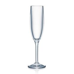 Strahl N402503 5 1/2 oz Design Champagne Flute, Plastic, Clear, 1 Dozen