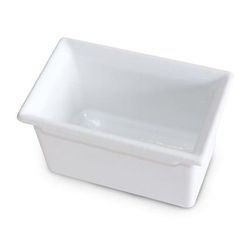 Bugambilia CIH1/9D-WW 4"D Ninth Size Food Pan - Resin Coated Aluminum, White, 1/9 Size