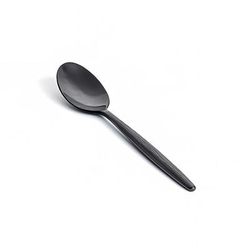 Front of the House FTS010BKS23 6 1/2" Teaspoon with 18/10 Stainless Grade - Owen Pattern, Matte Black