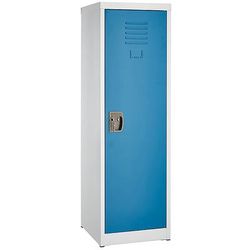 Alpine Industries 629-01-BLU 48"H Kid's Locker w/ 2 Internal Hooks - Steel, Blue