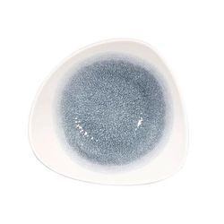 Churchill RKTBTRB91 21 oz Triangular Raku Bowl - Ceramic, Topaz Blue, 1 Dozen