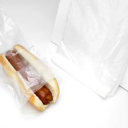 LK Packaging DP52510HDP Hot Dog Bag - 10" x 5 1/4", Poly, Polyethylene, Clear