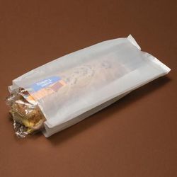 LK Packaging H-420 Wet-Pack Grocery Bag - 18" x 8" x 5", Poly, Polyethylene, Wet/Cold Items, White