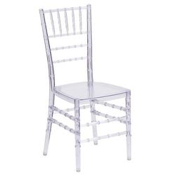 Flash Furniture BH-ICE-CRYSTAL-GG Stacking Chiavari Chair - Polycarbonate, Crystal Ice