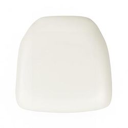 Flash Furniture BH-WH-HARD-VYL-GG Chiavari Vinyl Chair Cushion - 15 1/2" x 15 1/2" x 2", White