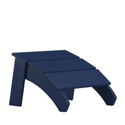 Flash Furniture JJ-C14309-NV-GG Sawyer Outdoor Adirondack Ottoman Foot Rest - Resin Wood, Navy