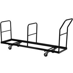 Flash Furniture NG-DOLLY-309-35-GG Folding Chair Dolly w/ 35 Chair Capacity - Steel, Black