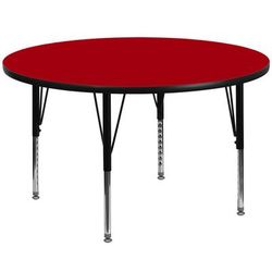 Flash Furniture XU-A48-RND-RED-T-P-GG 48" Round Activity Table - Laminate Top, Red