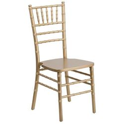 Flash Furniture XS-GOLD-GG Hercules Series Chiavari Chair - Acacia Wood, Gold