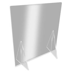 Eastern Tabletop 8567AC316 Tabletop Partition Shield - 36"W x 24"H, Polycarbonate, Clear, Self Standing, 0.19 in