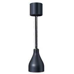 Hatco DL500RTRBB-BK.1 71 7/8" Track Mount Heat Lamp w/ Retractable Cord - Remote Switch, Bold Black, 120v