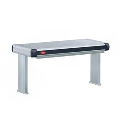 Hatco GR2A-24D3 120 27 1/2" Standard Watt Strip Warmer - Double Rod, Remote Control Required, 120v, Silver