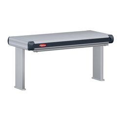 Hatco GR2AL-30D6 120 33 1/2" Standard Watt Strip Warmer - Double Rod, Remote Control Required, 120v, Silver