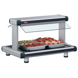 Hatco GR2BW-42 Glo-Ray 48 1/8" Buffet Warmer w/ 2 Sneeze Guards & Lights, 120/208 V, Counter Model, Pass-thru Design, 120/208 V