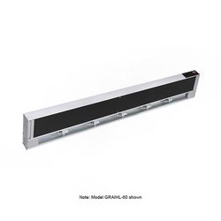Hatco GRAIHL-72 240 72" High Watts Infrablack Strip Warmer - Single Rod, Remote Control Required, 120/240v/1ph, Silver