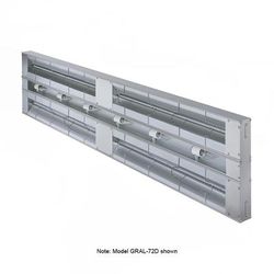 Hatco GRAL-30D6 208 30" Standard Watts Infrared Strip Warmer - Double Rod, 1 Built In Toggle Control, 120/208v/1ph, Silver