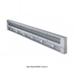 Hatco GRAML-96 240 96" Maximum Watts Infrared Strip Warmer - Single Rod, 1 Remote Toggle Control, 120/240v/1ph, Silver