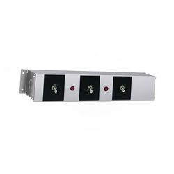 Hatco RMB-14AH Remote Control Enclosure w/ 3 Toggle Switches & 3 Indicator Lights for 240v, 3 Toggle Switches & 2 Indicator Lights, Silver