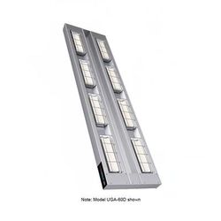 Hatco UGA-36D6 240 36" Standard Watt Ceramic Strip Warmer - Double Tile, Remote Toggle Control, 240v/1ph, Silver