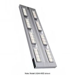 Hatco UGAH-30D3 240 30" High Watt Ceramic Strip Warmer - Double Tile, Remote Toggle Control, 240v/1ph, Silver