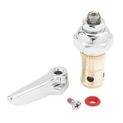 T&S 002712-40 Right Hand Eterna Spindle Assembly - Spring Check, Lever Handle, Screw & Index, Red