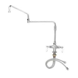T&S B-0268-02 Deck Mount Pantry Faucet w/ 18" Double Jointed Swing Nozzle