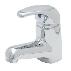 T&S B-2701-VF05 Deck Mount Faucet w/ Single Lever, ADA Compliant, Vandal Resistant, 0.5 GPM, Stainless Steel