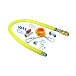 T&S HG-4D-48K-FF 48" Gas Connector Kit w/ Quick Disconnect & Cable Kit - 3/4" NPT