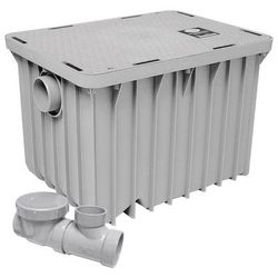 Canplas 3920A02 Grease Interceptor w/ 76 lb Capacity - 20 GPM, 2" Connection