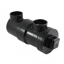 Canplas 393243A 1 1/2" Endura InLine Drain Strainer - ABS Plastic, Black