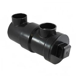 Canplas 393243A 1 1/2" Endura InLine Drain Strainer - ABS Plastic, Black