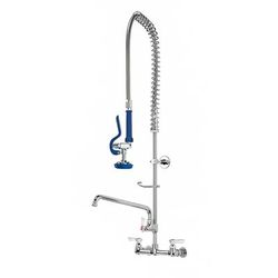 Splash SPL325W-20 Wall Mount Pre Rinse Unit w/ Add On Faucet & 44" Hose, 1/2" NPT Female Threads, Add-On Faucet & 44" Hose, Stainless Steel