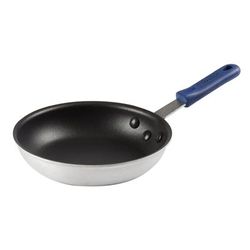 Winco AFP-8XC-H 8" Aluminum Frying Pan w/ Solid Silicone Handle, Blue