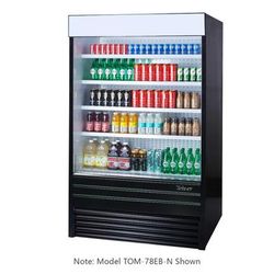 Turbo Air TOM-36EB-N 36" Vertical Open Air Cooler w/ 5 Levels, 115v, Black