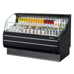 Turbo Air TOM-75SB-N 75 5/8" Horizontal Open Air Cooler w/ 3 Levels, 115v, Black