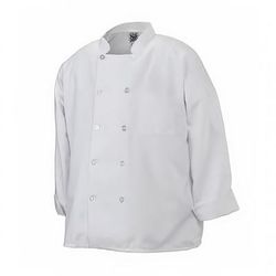 Chef Revival J100-L Twill Chef Coat, Double Breasted, Heat Resistant, Large, White