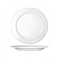 ITI DO-5 5 1/2" Round Dover Plate - Porcelain, European White