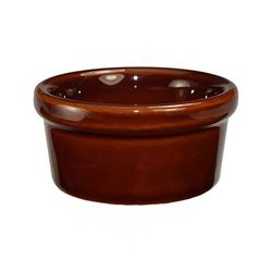 ITI RAM-35-C 3 1/2 oz Ramekin - Ceramic, Caramel, Brown