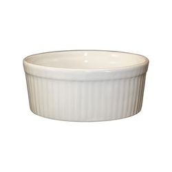 ITI RAMF-8-AW 6 oz Ramekin - Ceramic, American White, Fluted, 6-oz. Capacity